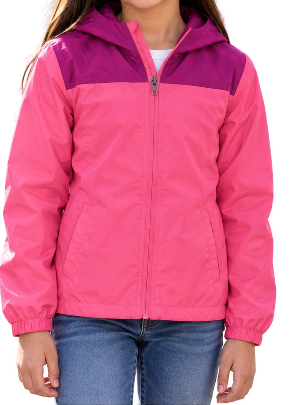 The Children’s Place Girls Medium Pink & Purple Hooded Jacket NWT